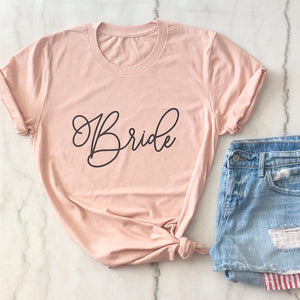 Bridesmaid Tee - Black Lettering - Pretty Collected
