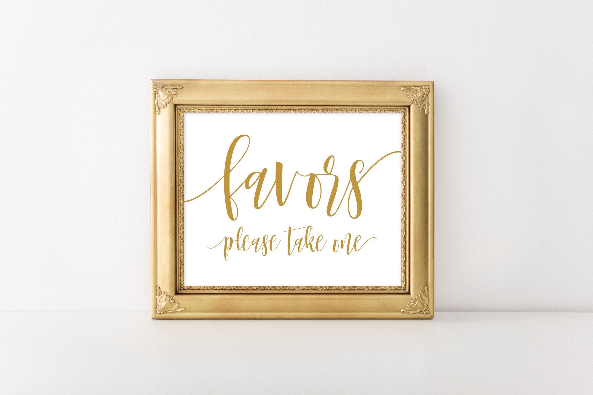 Favors Sign - Gold Printable - Pretty Collected