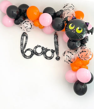 Bat & Boo Halloween Balloon Garland Kit - Pretty Collected