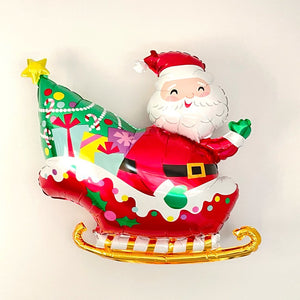 Santa in a Sleigh Balloon - Pretty Collected