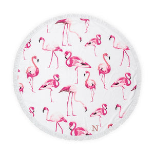 Flamingo Beach Towel - Personalized - Pretty Collected