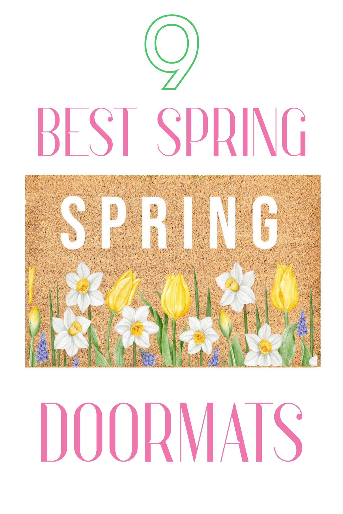 9 Best Spring Doormats - Pretty Collected