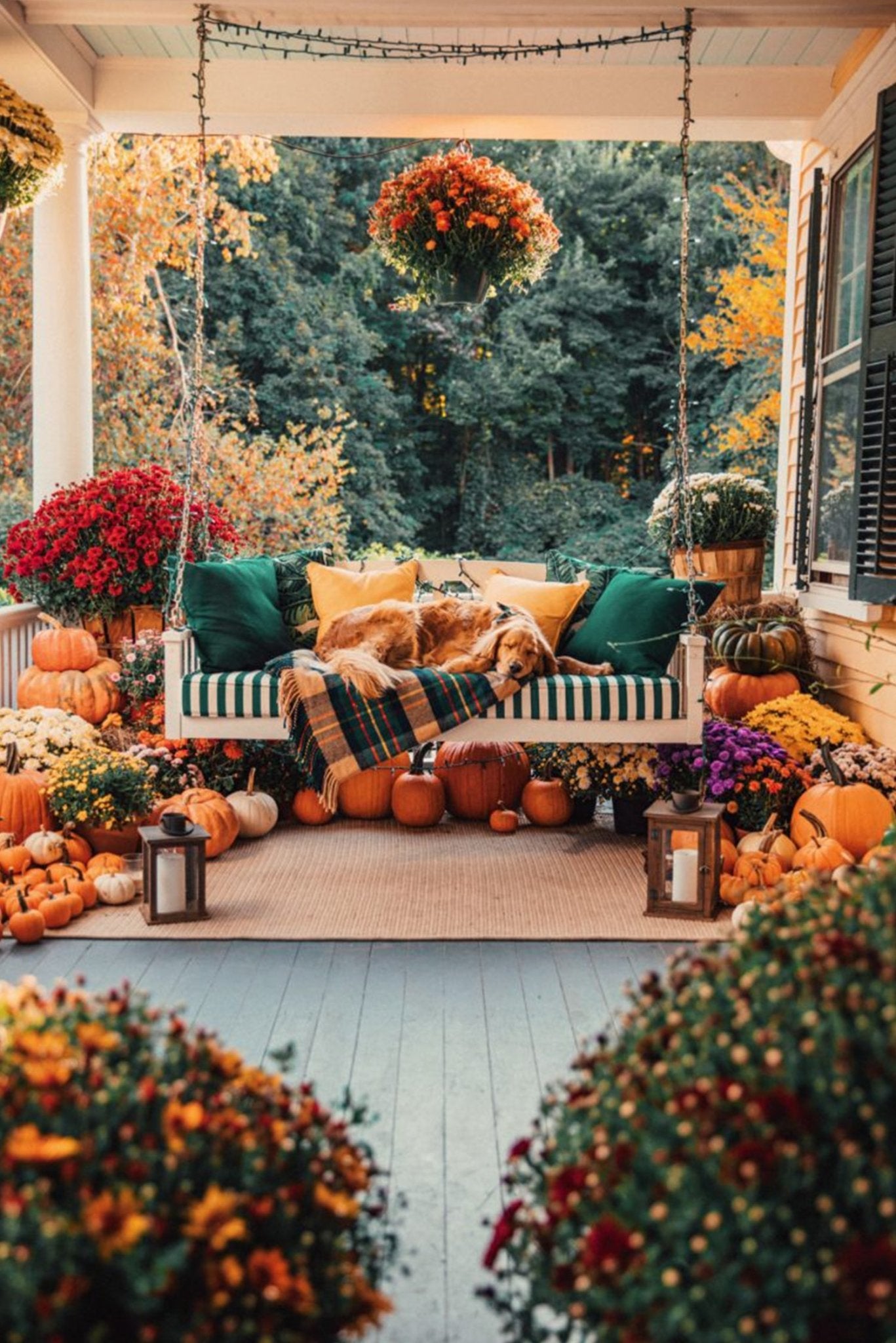 Fall Patio Decor - Pretty Collected