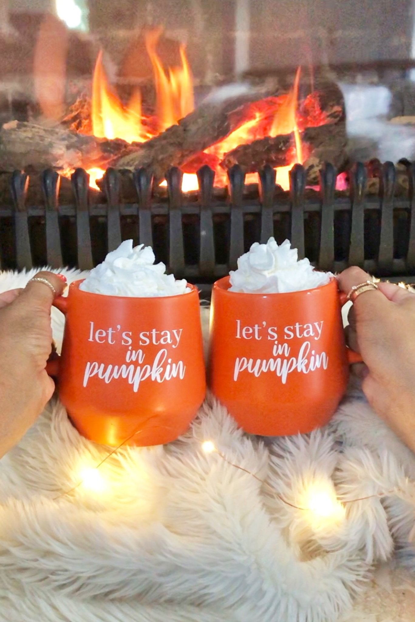 Let's Stay in Pumpkin Mug - New Fall Mug and Giveaway! - Pretty Collected