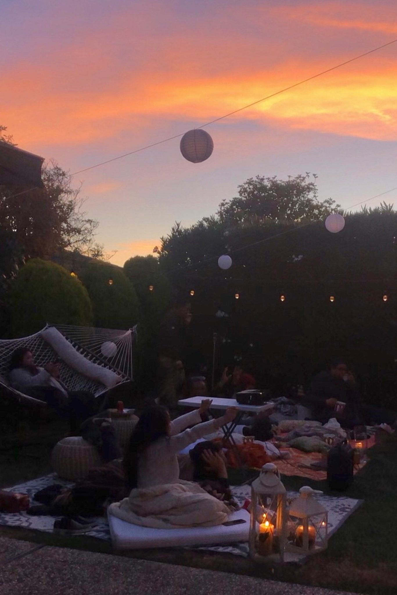 How to Throw an Outdoor Movie Night for a Boho Birthday Celebration - Pretty Collected