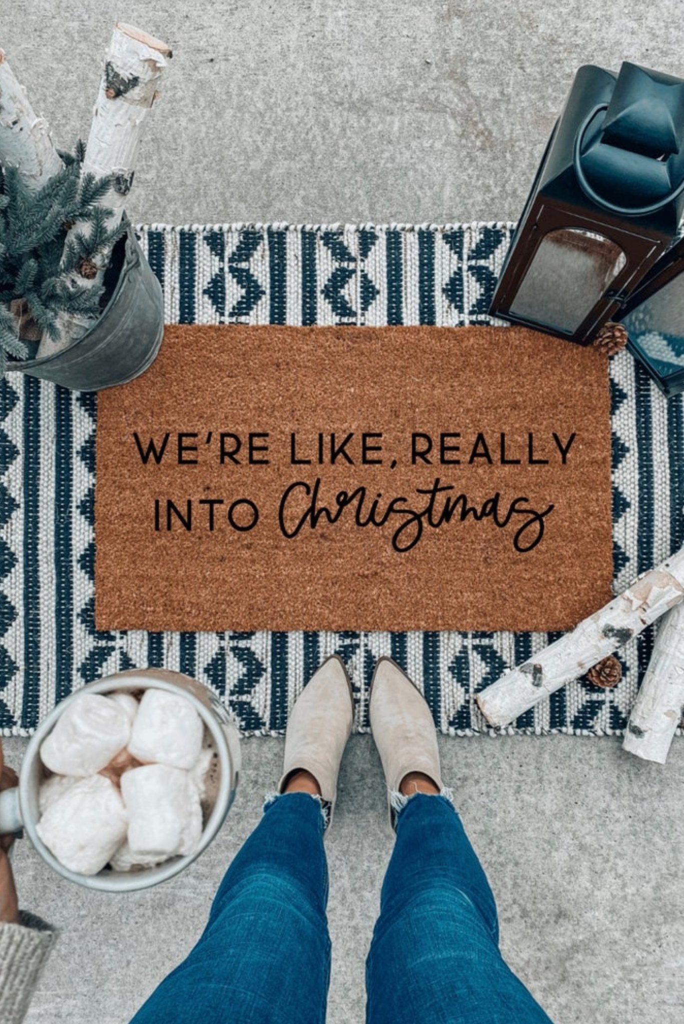 Christmas Doormats You'll Love - Pretty Collected