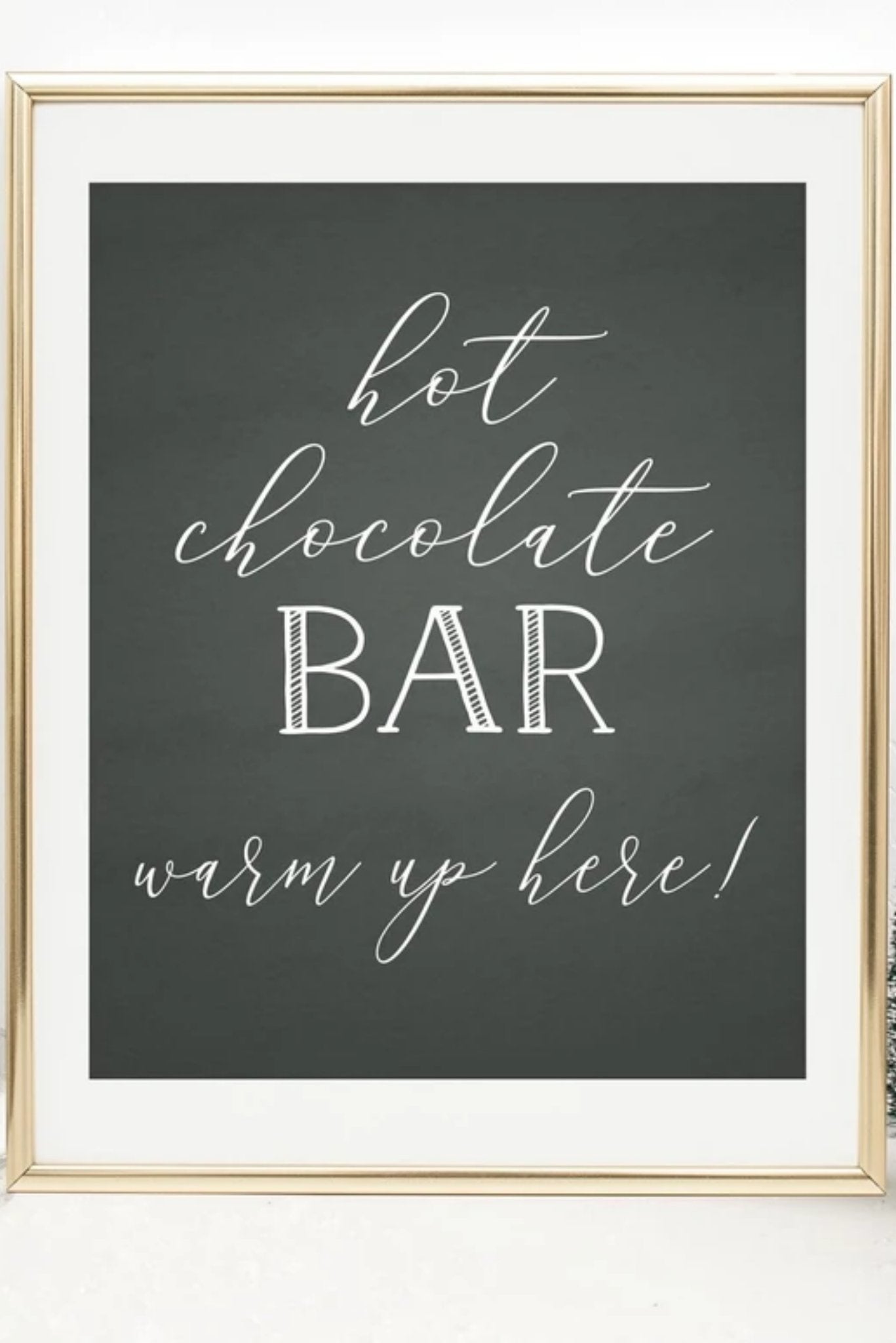FREE Hot Chocolate Bar Printable - Pretty Collected