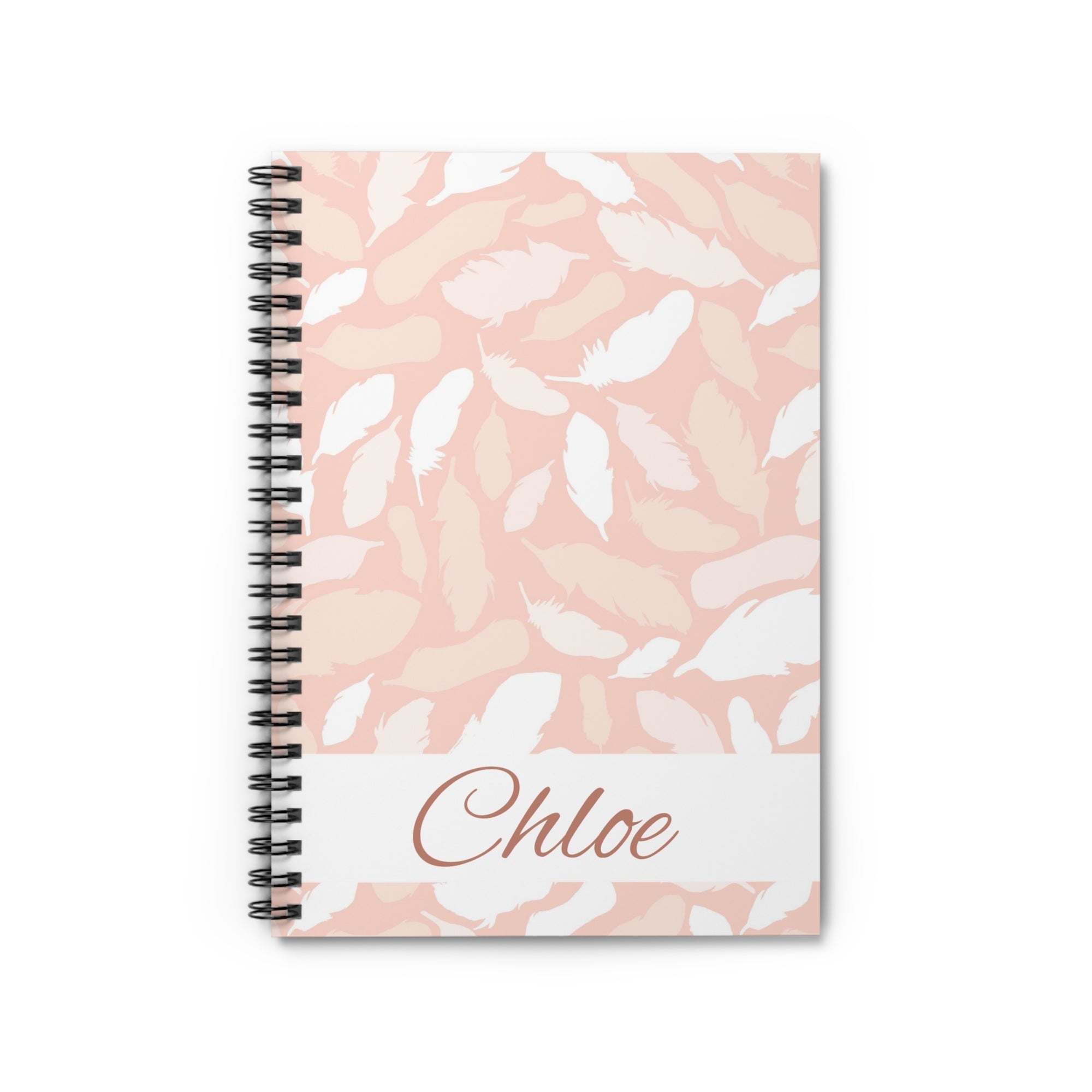 Personalized Feather Notebook