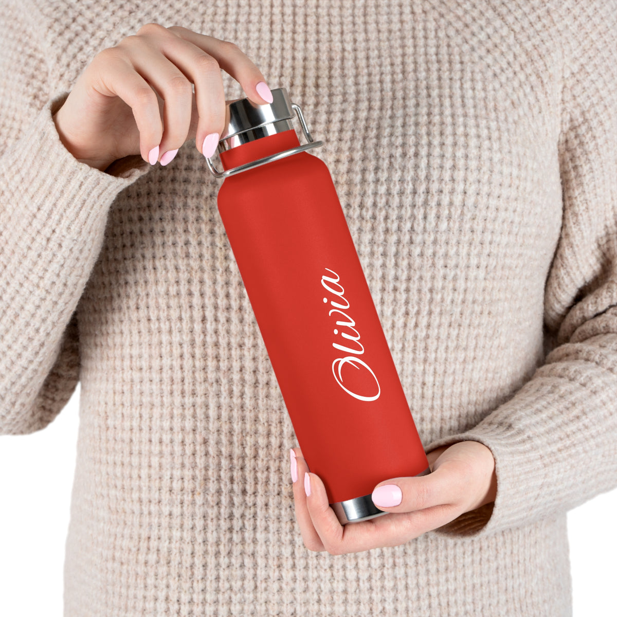 Personalized Water Bottle - Script Lettering