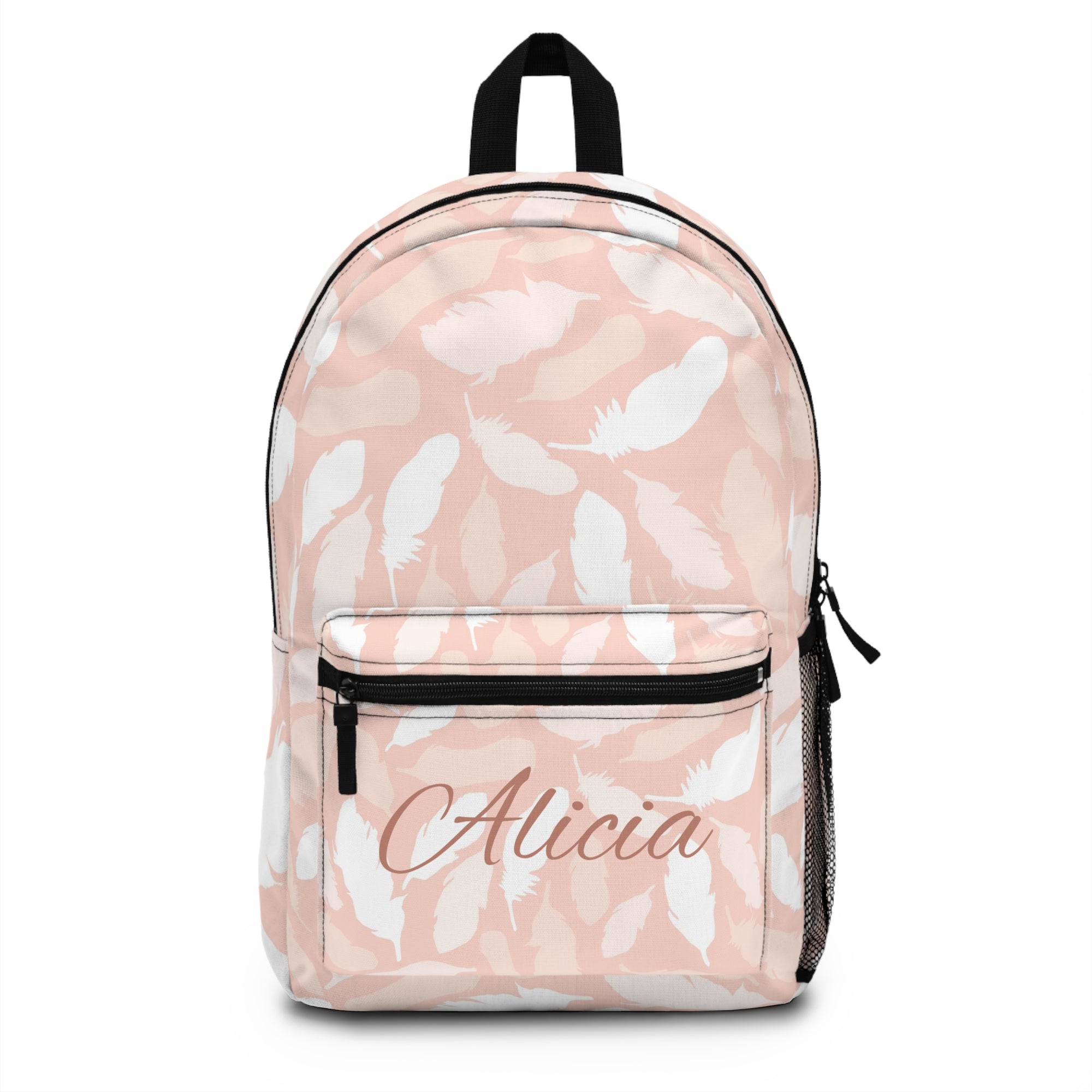 Personalized Feather Backpack
