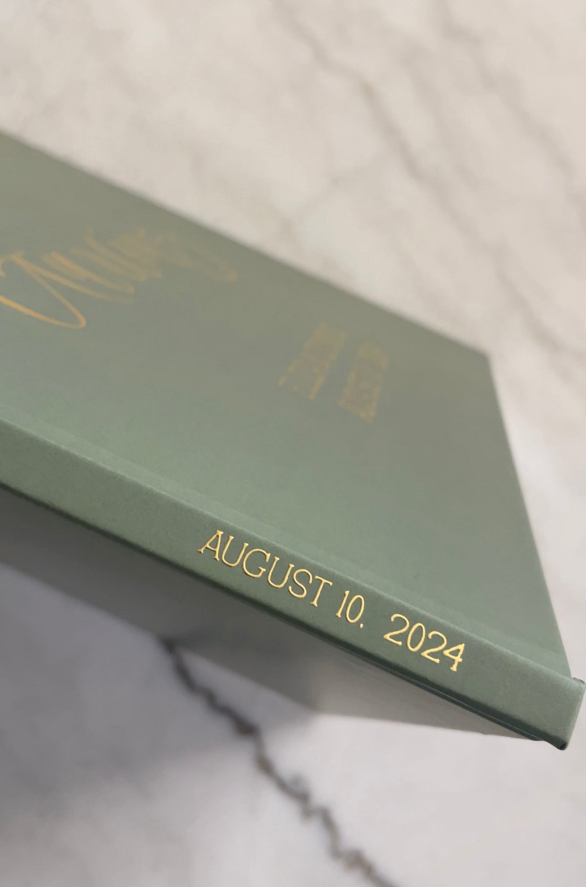 Olive Wedding Guest Book - The Garcias - Pretty Collected