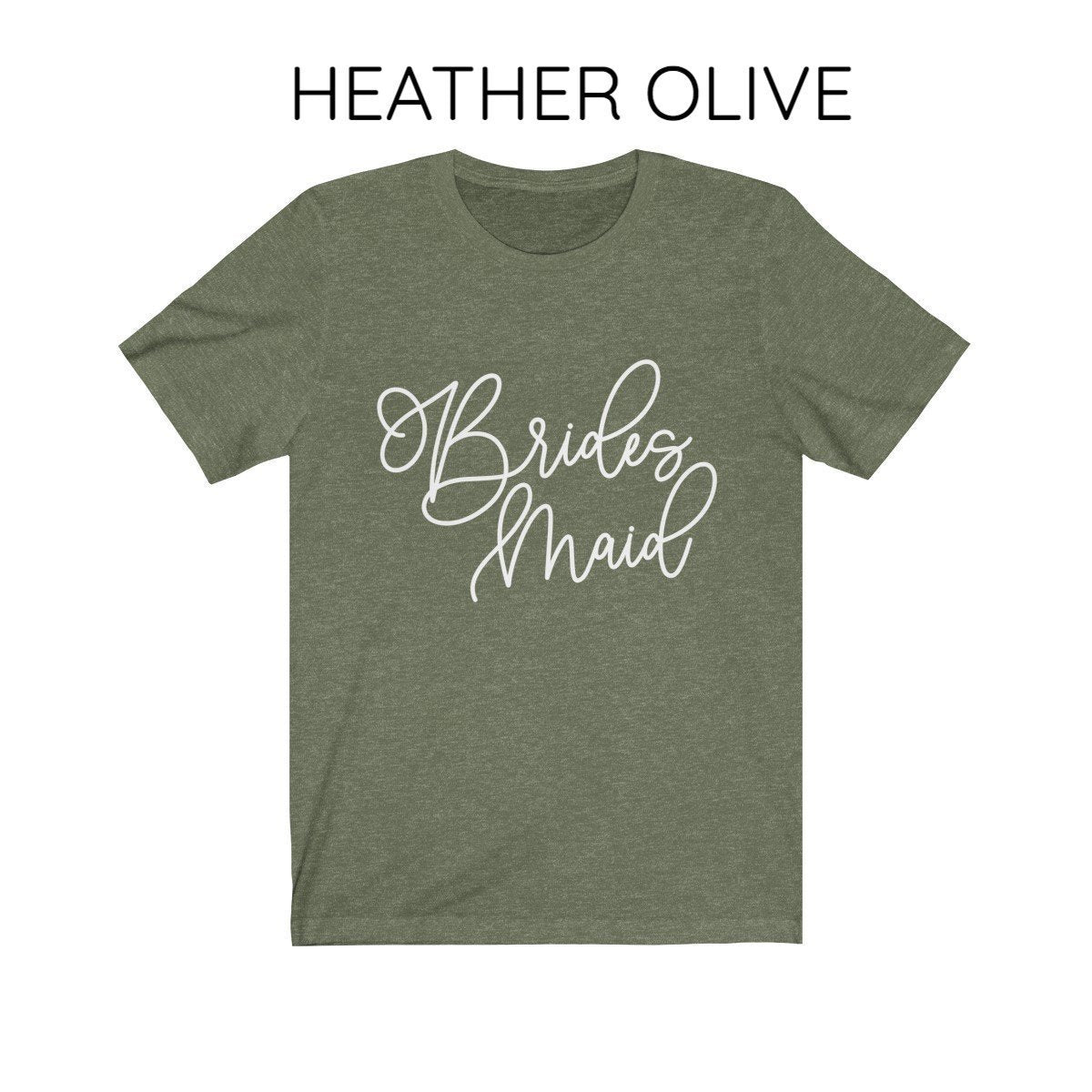 Bridesmaid Tee - White Lettering - Pretty Collected