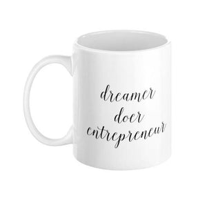Dreamer, Doer, Entrepreneur Mug - Pretty Collected