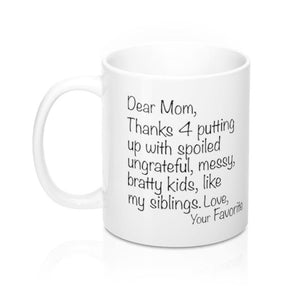 Dear Mom Mug - Siblings Version - Pretty Collected