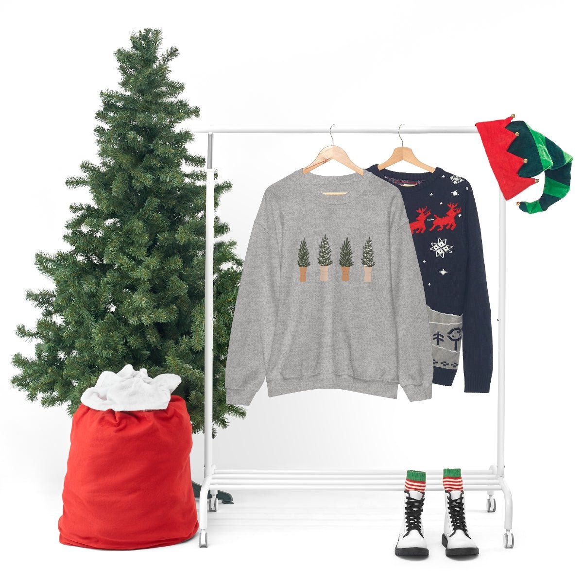 Christmas Trees Sweatshirt - Nudes - Pretty Collected