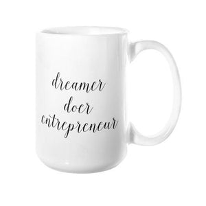 Dreamer, Doer, Entrepreneur Mug - Pretty Collected