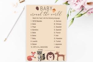 Baby Around the World - Woodland Printable - Pretty Collected