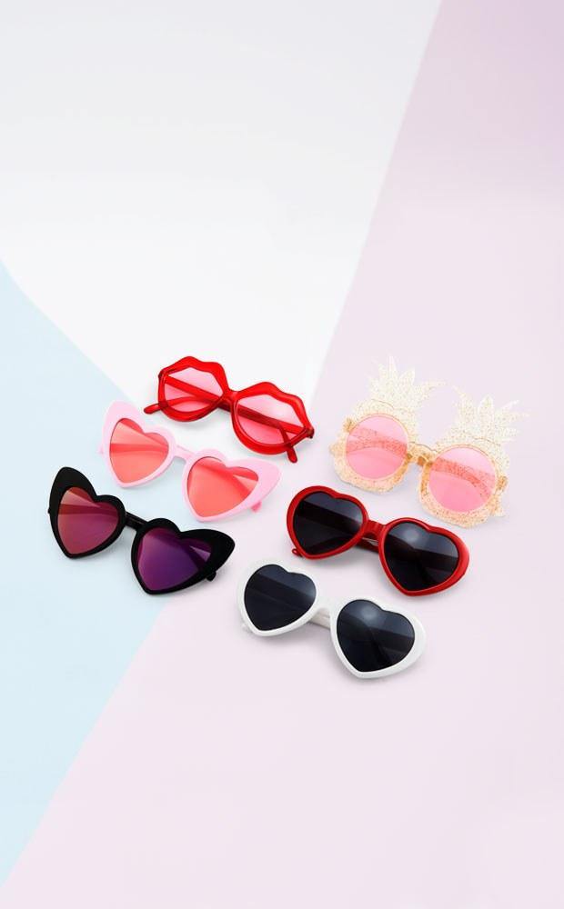 White Heart Sunglasses - Pretty Collected