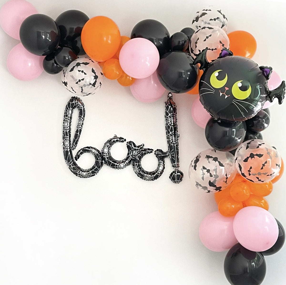 Bat & Boo Halloween Balloon Garland Kit - Pretty Collected