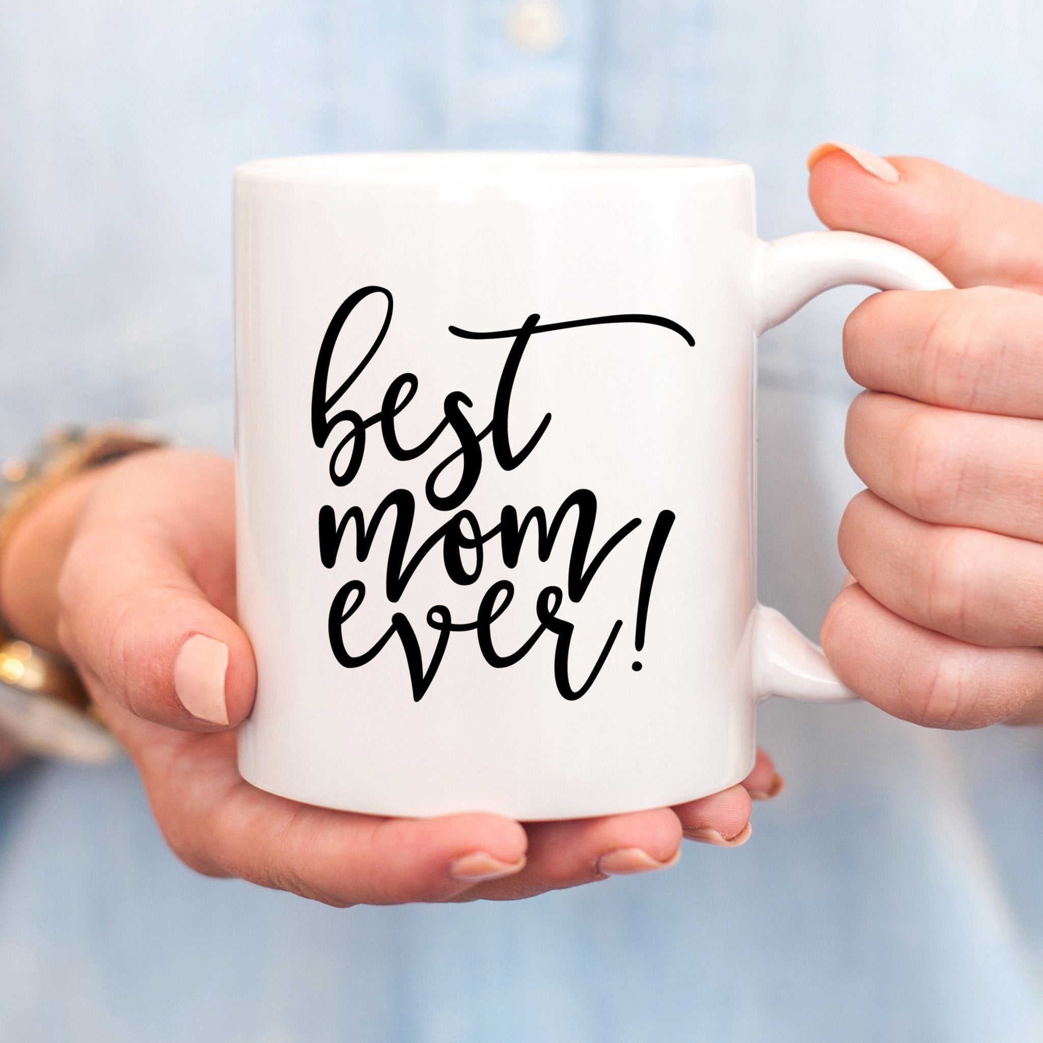 Best Mom Ever Gold Embellished Large Coffee Mug – Peaceful Pickings