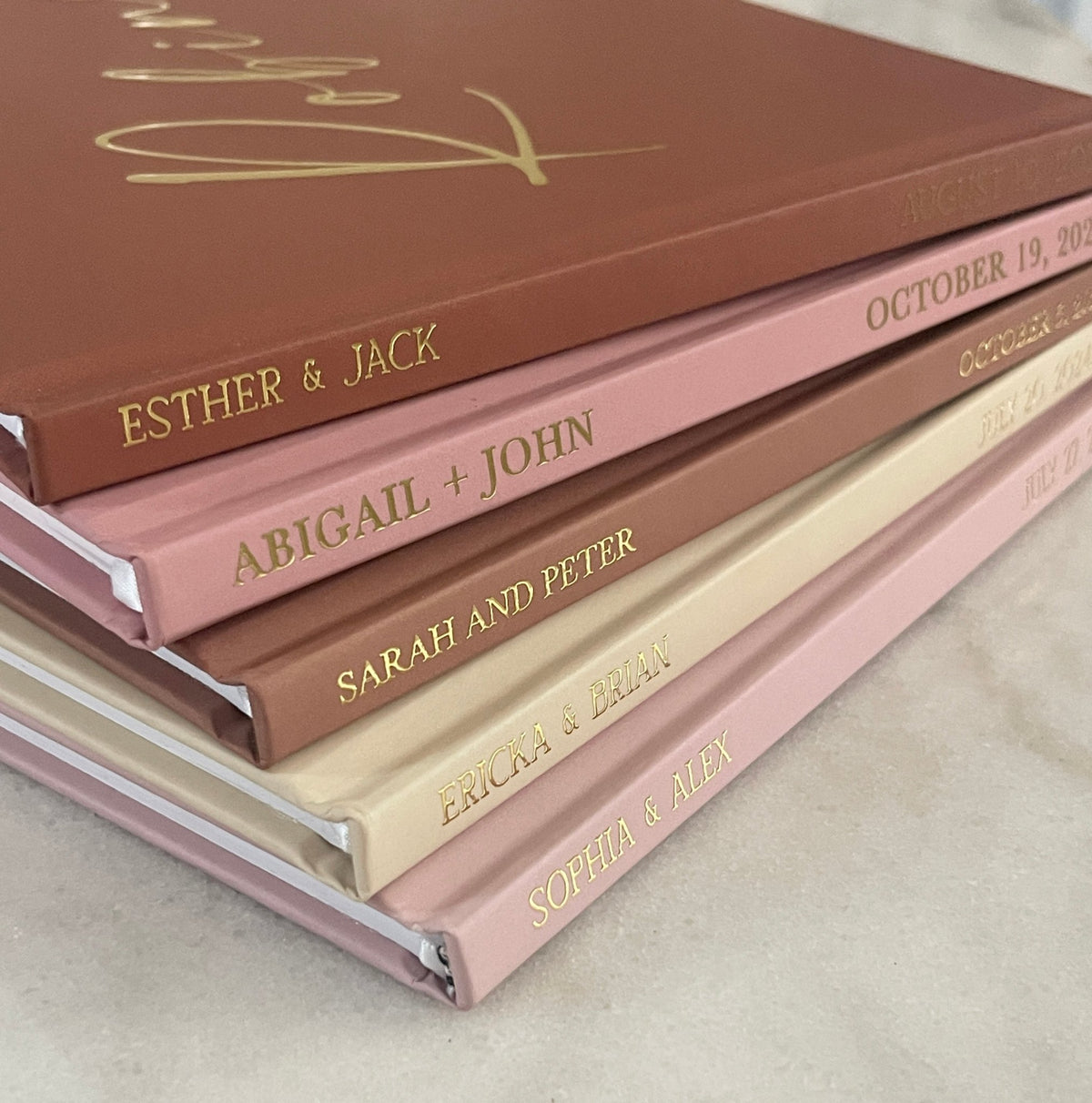 Terracotta Wedding Guest Book - The Richardson - Pretty Collected