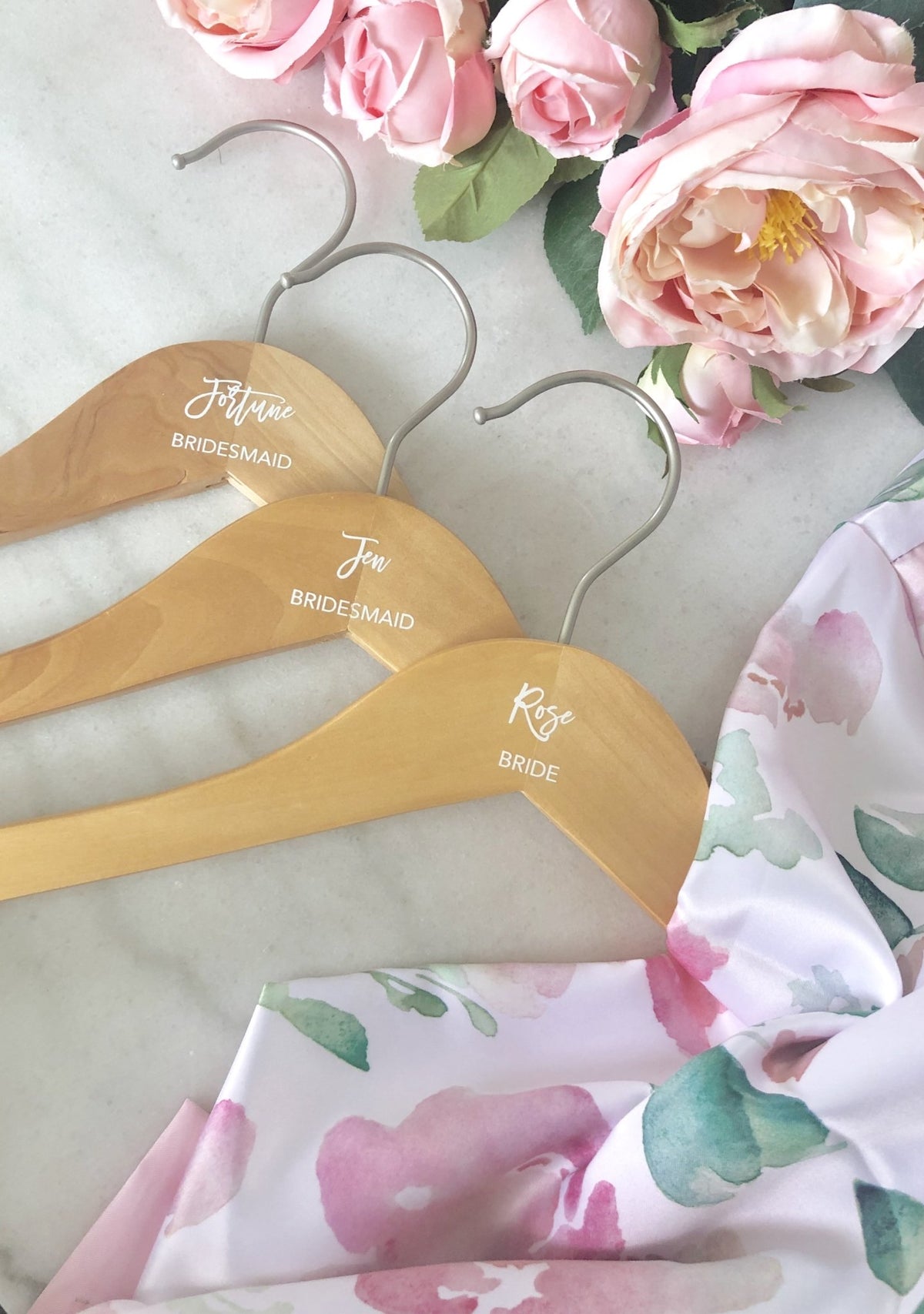 Personalized Bridal Party Hangers - Pretty Collected
