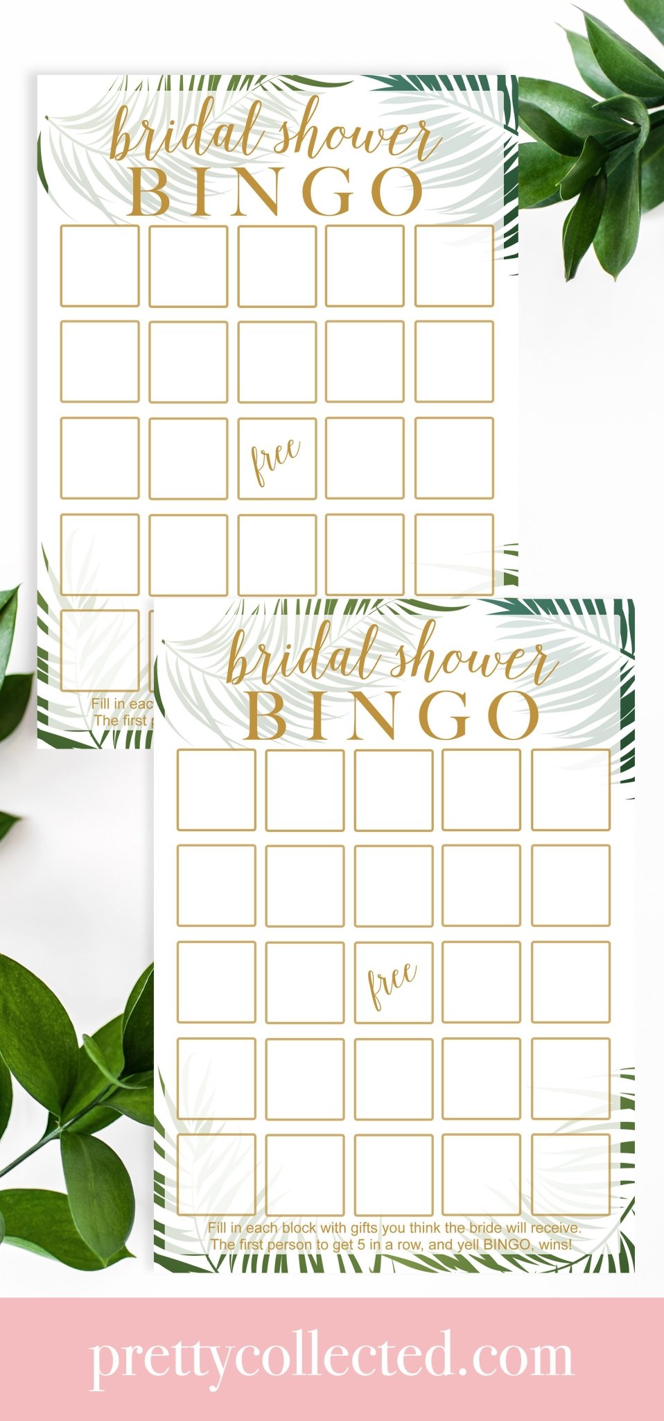 bridal-shower-bingo-tropical-printable-pretty-collected for Bridal Shower Bingo Free Printable Bridal Shower Bingo - Tropical Printable - Pretty Collected for Bridal Shower Bingo Free Printable