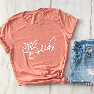 Bridesmaid Tee - White Lettering - Pretty Collected
