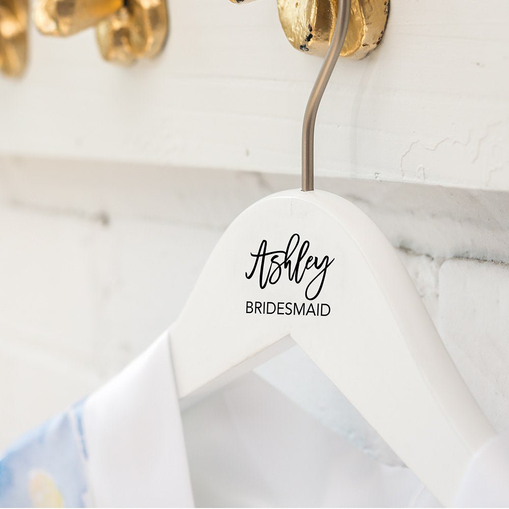Personalized Bridesmaid Hangers - Pretty Collected