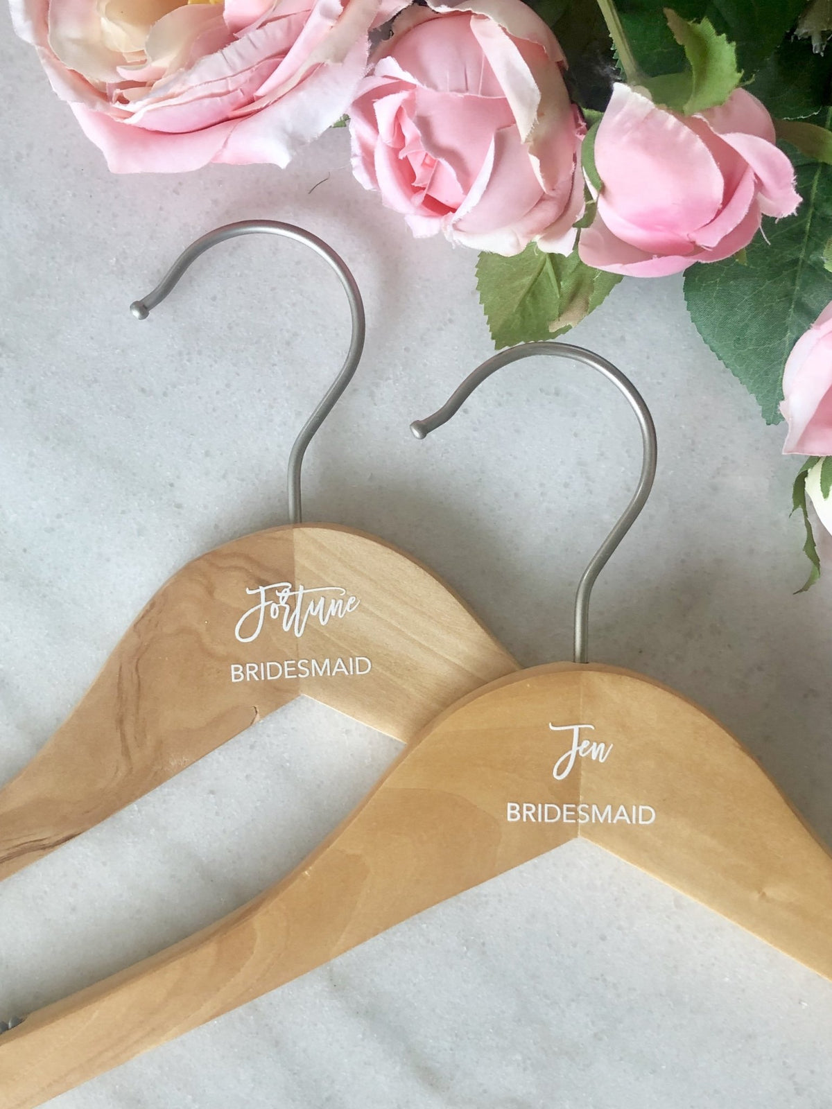 Personalized Bridal Party Hangers - Pretty Collected