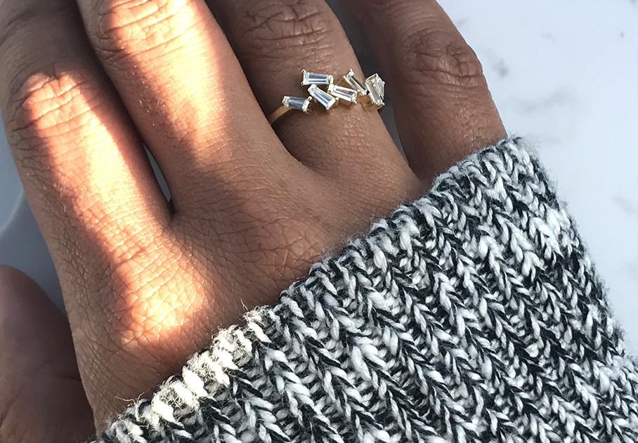 Bridget Baguette Ring - Pretty Collected