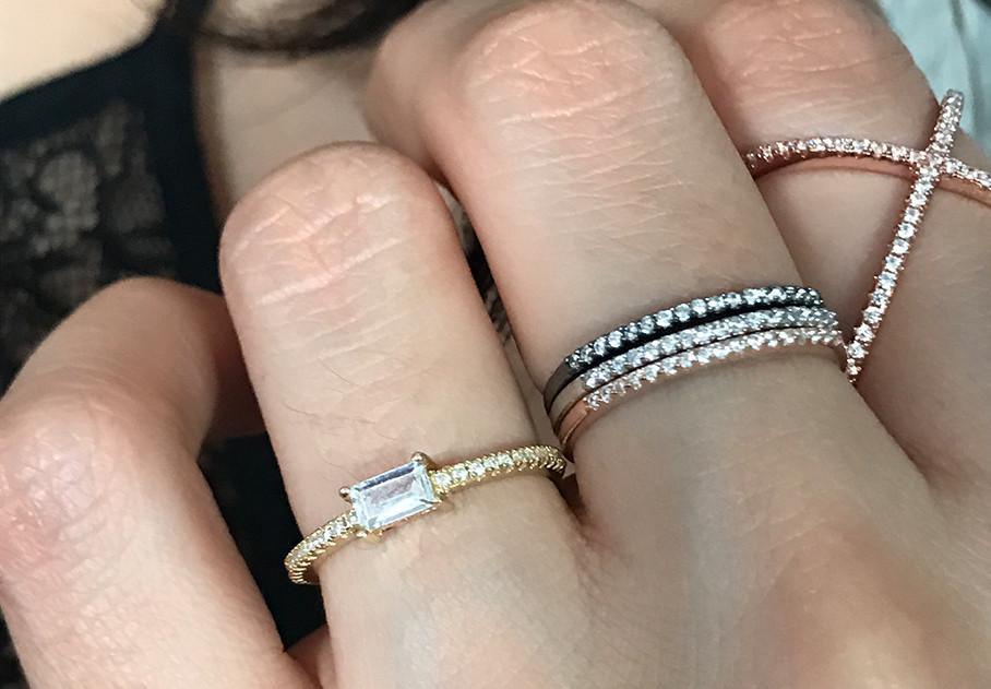 Elle Baguette Ring - Pretty Collected