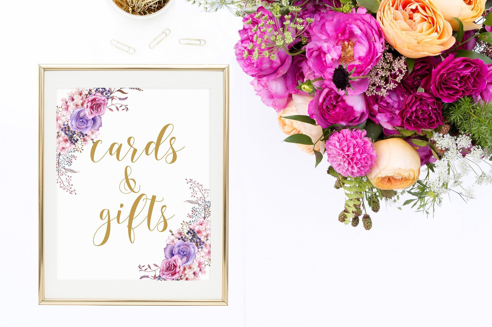 Cards & Gifts Sign - Rustic Printable - Pretty Collected