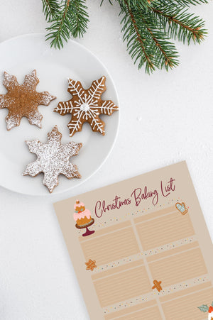 Christmas Baking List Printable - Pretty Collected
