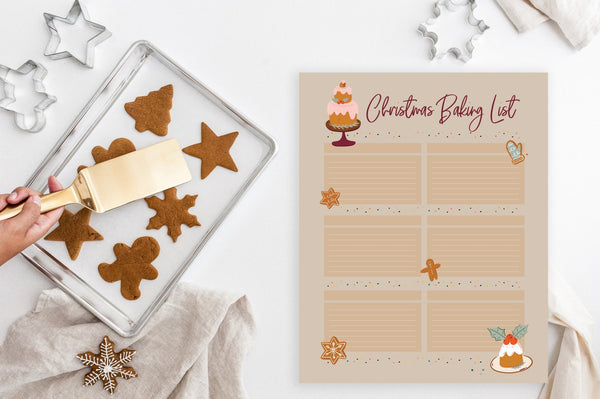 Christmas Baking List Printable