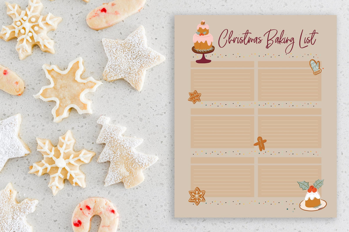 Christmas Baking List Printable - Pretty Collected