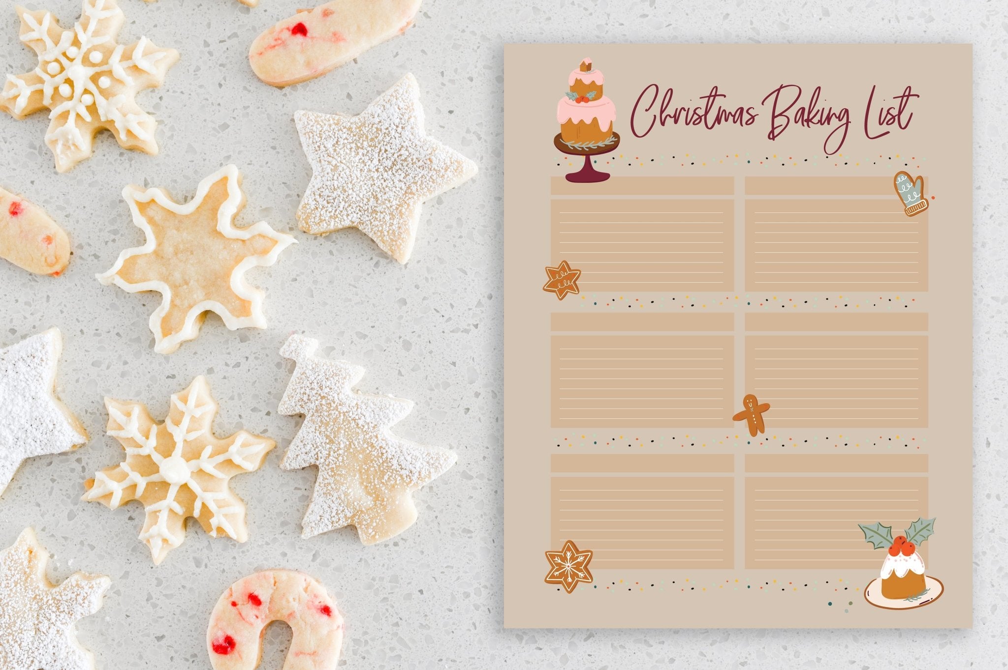 ChristmasBakingListPrintable HolidayPartyPrintable ChristmasPrintable ChristmasBakingPrintable PrettyCollected christmas baking list printable - pretty collected