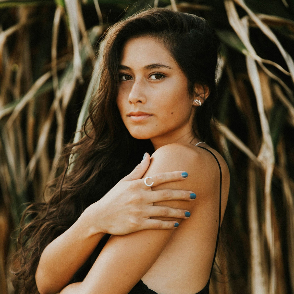 Silver Crescent Moon Ring - Pretty Collected