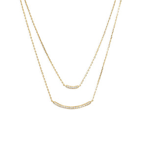 Gracie Double Bar Necklace - Pretty Collected
