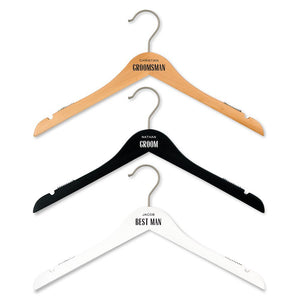 Personalized Groom & Groomsmen Hangers - Pretty Collected