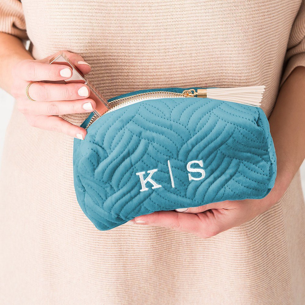 Lavender Velvet Makeup Bag - Pretty Collected