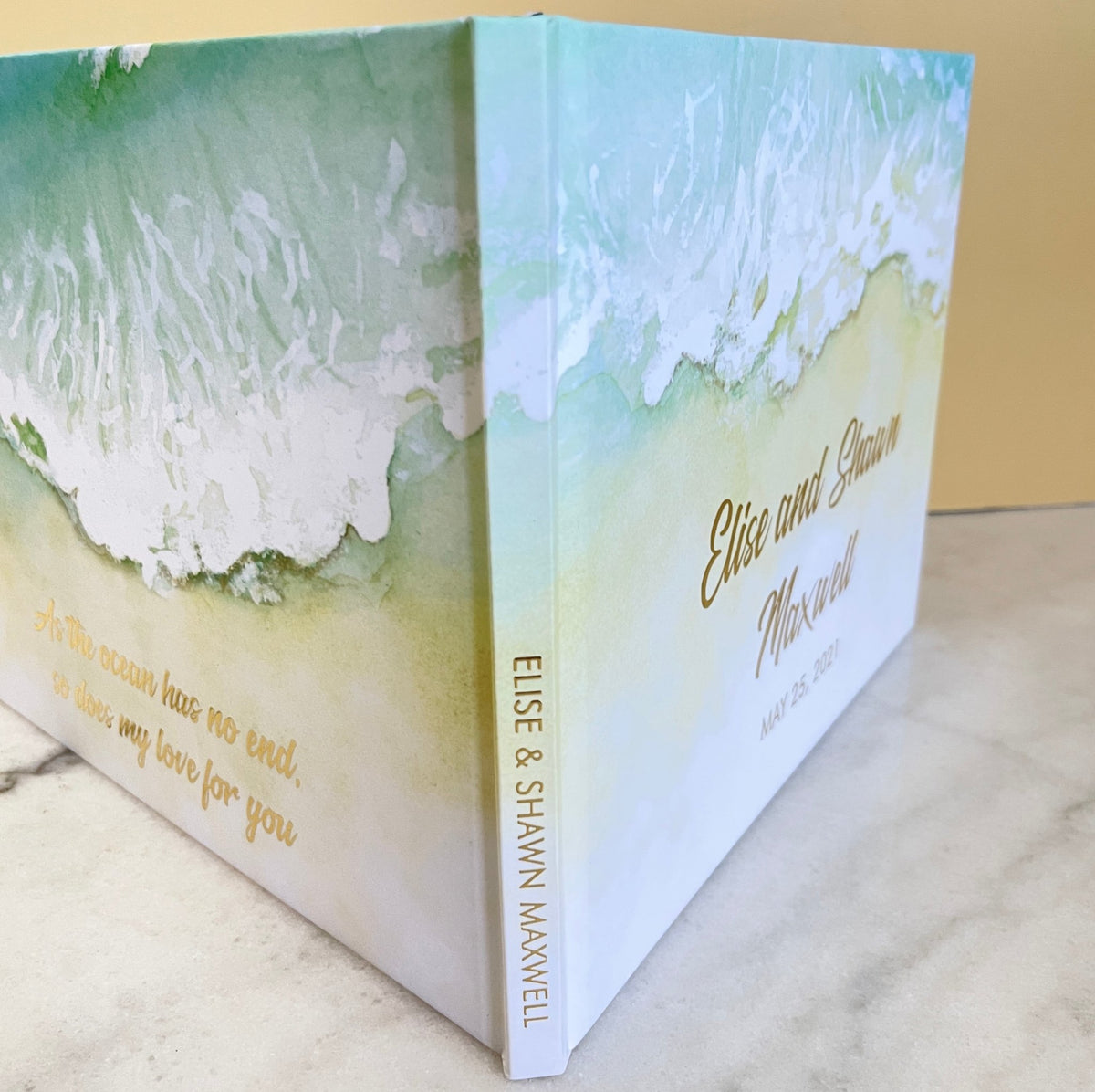 Ocean Wedding Guest Book - The Maxwell - Pretty Collected
