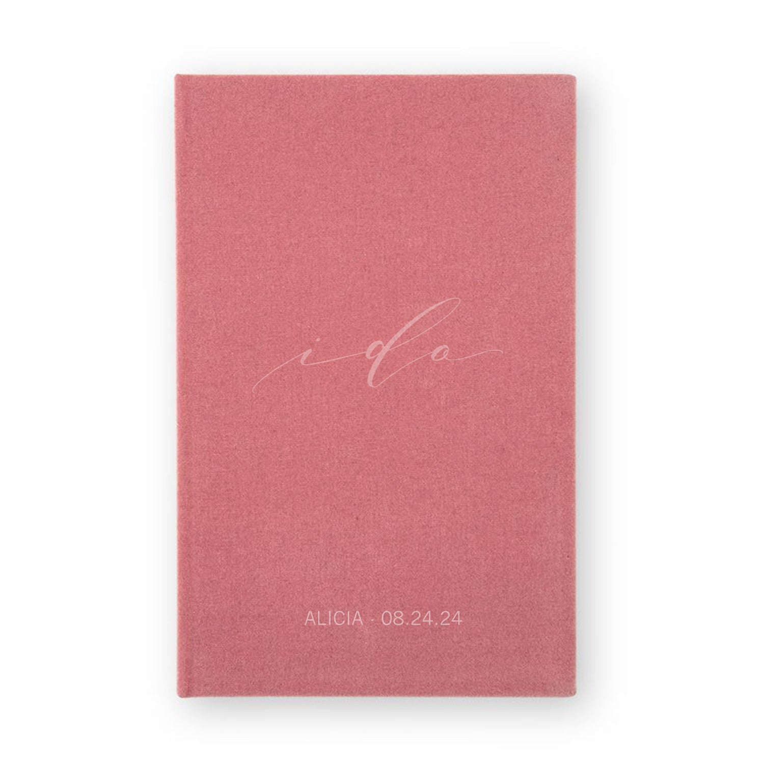I Do Vow Book - Pink Velvet - Pretty Collected