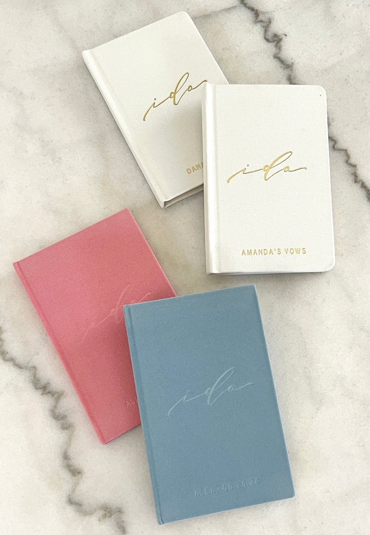 I Do Vow Book - Blue Velvet - Pretty Collected