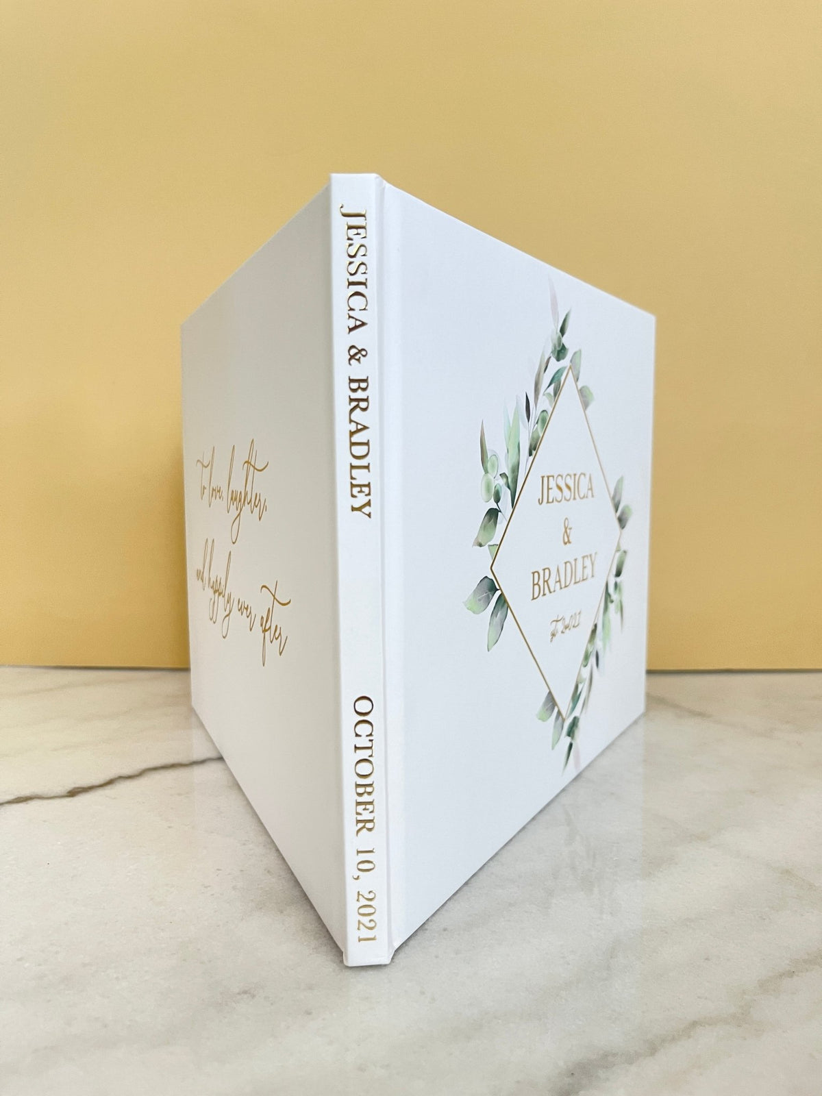 Greenery Wedding Guest Book - The Jessica - Pretty Collected