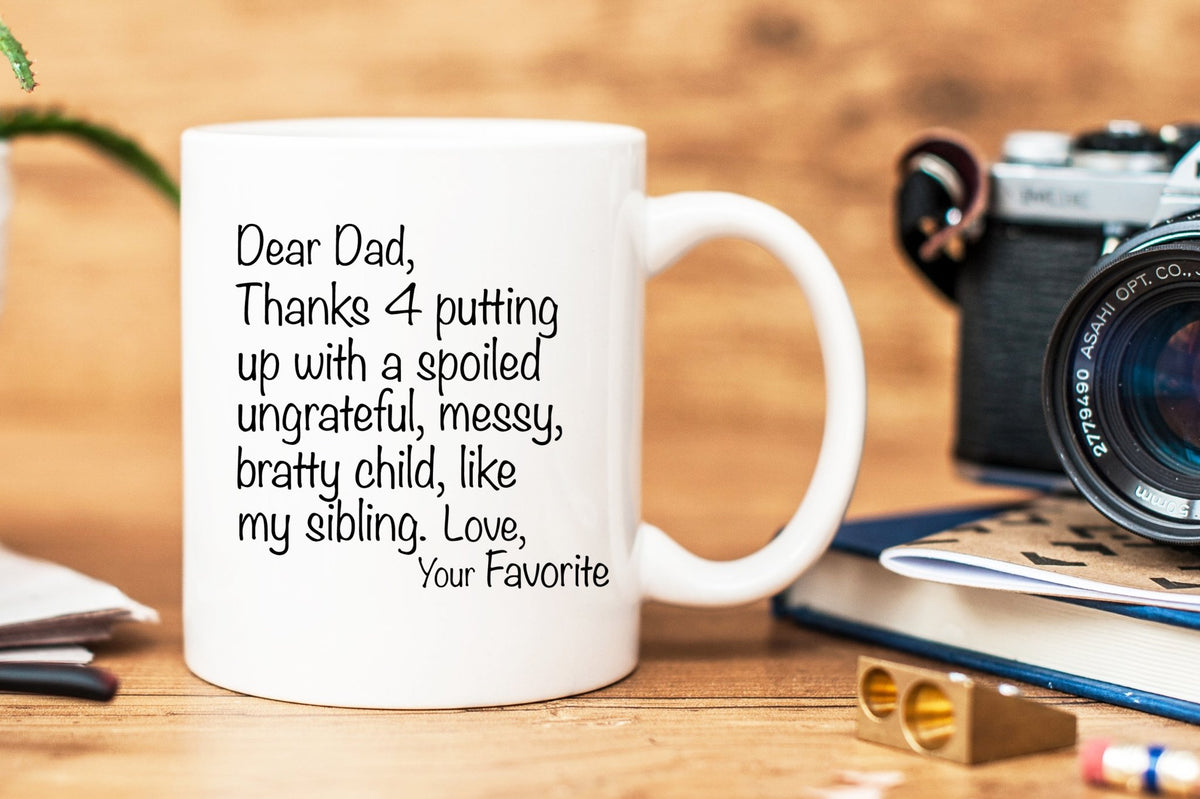 Dear Dad Mug - One Sibling Version - Pretty Collected
