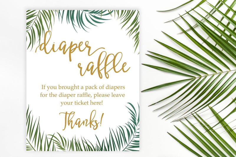 Home / Products / Diaper Raffle Sign - Tropical Printable