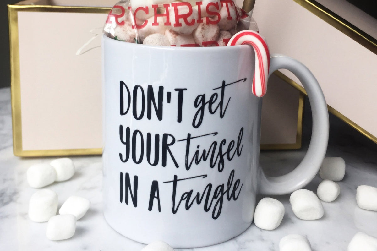 Don't Get Your Tinsel in a Tangle Mug - Pretty Collected