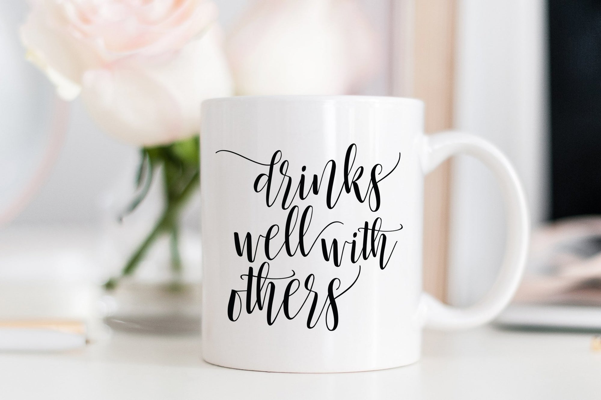 Drinks Well With Others Mug - Pretty Collected