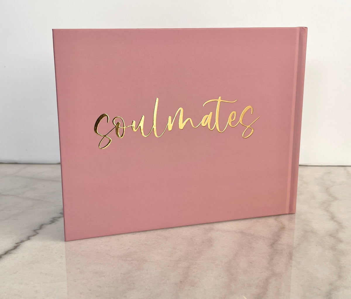 Dusty Rose Wedding Guest Book - The Abigail - Pretty Collected